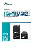 97B0075N36: SZ Residential Installation, Maintenance and Operation Manual